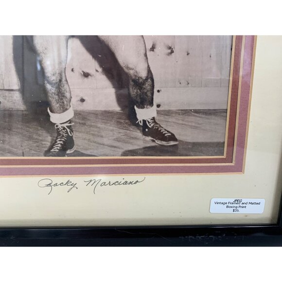 Set Of 6 Framed & Matted Vintage Sports Prints Featuring Iconic Athletes 15" x 1 - Picture 3 of 16